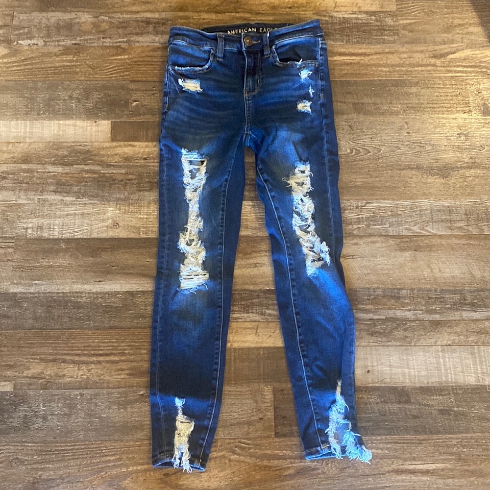 American Eagle Destructed Skinny Jeans